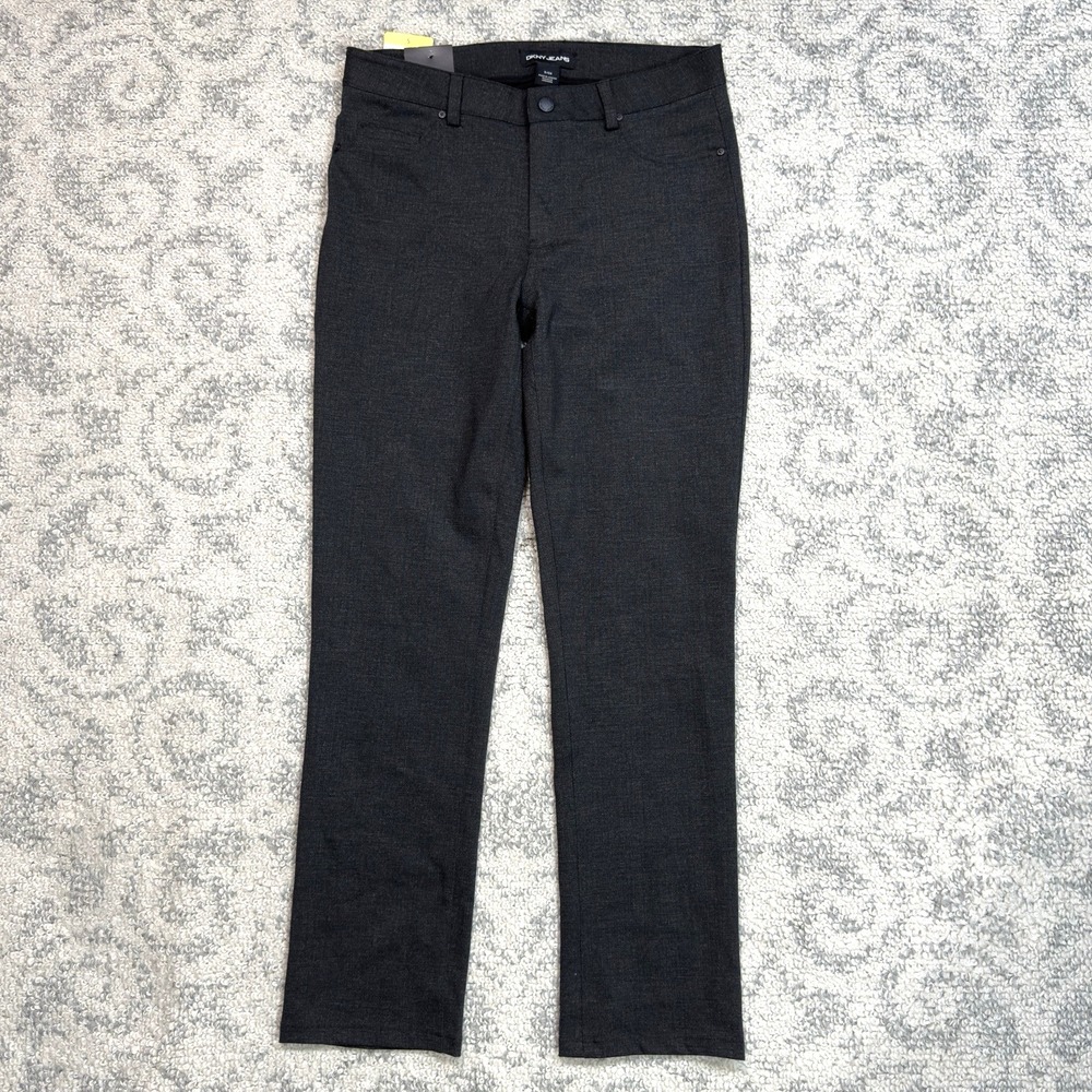 DKNY Jeans Women's Straight Leg Pants Gray Size Small Carrer‎ Business NWT